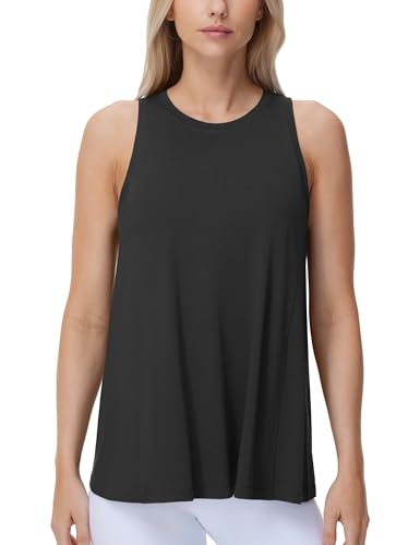 THE GYM PEOPLE Damen Rundhalsausschnitt Sport Tank Top Lose Passform Ärmellos Sporttop Yoga Running Shirts von THE GYM PEOPLE