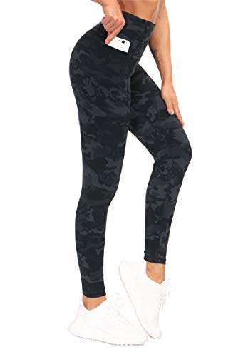 THE GYM PEOPLE Damen Sport Leggings, High Waist Leggings mit Bauchkontrolle, Lange Sporthose Fitnesshose Yoga Leggings für Damen Laufen, Wandern von THE GYM PEOPLE