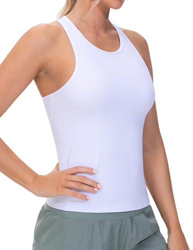 THE GYM PEOPLE Damen Sport Tank Tops Schmale Passform Ärmellos Basic Racerback Fitness Oberteile Sommer Laufen Yoga Shirts von THE GYM PEOPLE