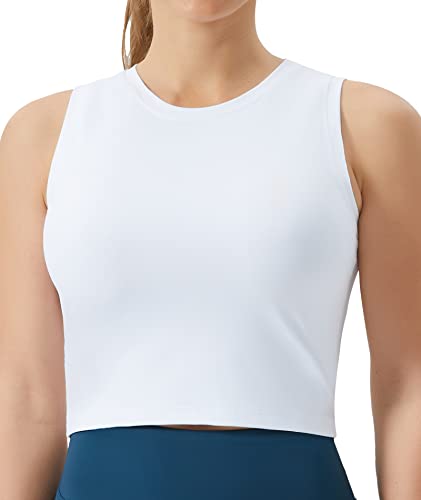 THE GYM PEOPLE Damen Workout Crop Tops ärmellos Yoga Running Shirts Athletic Tank Top ohne Polsterung von THE GYM PEOPLE