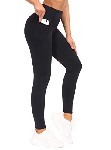 THE GYM PEOPLE Damen Sport Leggings, High Waist Leggings mit Bauchkontrolle, Lange Sporthose Fitnesshose Yoga Leggings für Damen Laufen, Wandern von THE GYM PEOPLE