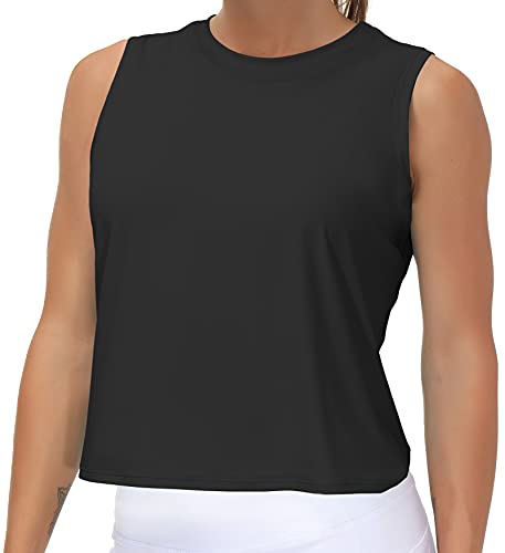 THE GYM PEOPLE EIS-Seide Workout Tops für Frauen Schnell trocken Muskeln Fitnessstudio Shirts Ärmelloses Flowy Yoga Tank Tops von THE GYM PEOPLE