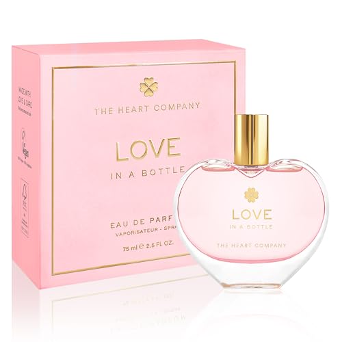LOVE in a bottle - Parfüm Damen 75ml | Eau de Parfum für Frauen | Parfum Damen | Geburtstagsgeschenk für Frauen | Damen Parfüm | Vaporisateur Spray von THE HEART COMPANY