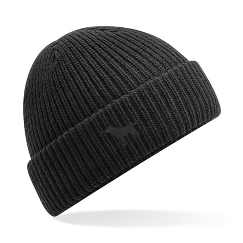 THE HOUSE OF DOG: Schwarzer Labrador Retriever Besitzer Geschenk Wasserabweisende Thermoelemente Beanie Skimütze, Schwarz , One size von THE HOUSE OF DOG