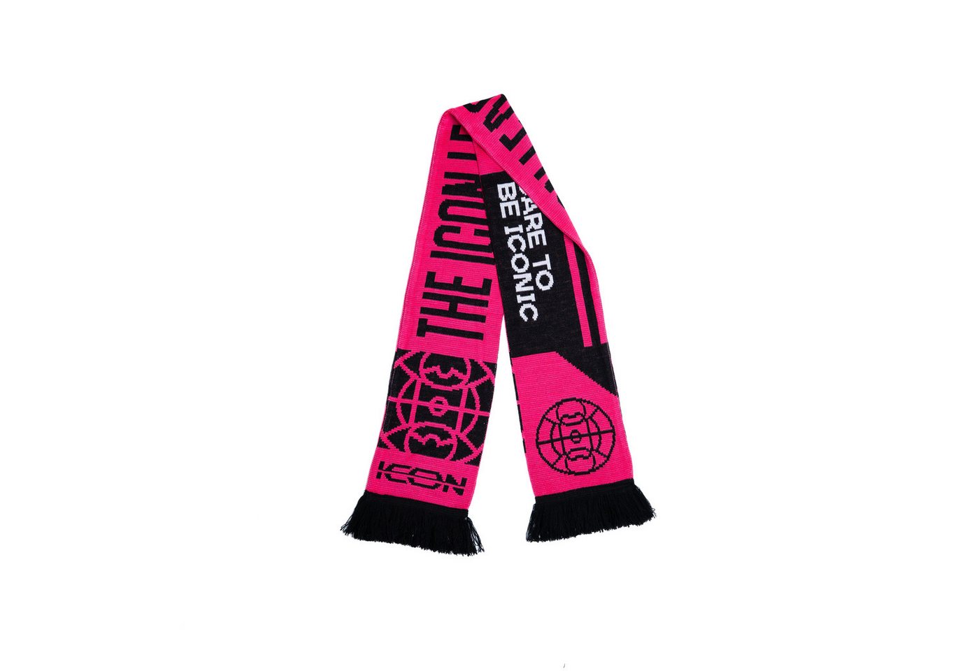 THE ICON LEAGUE Schal & Halswärmer Fußball Schal für Herren & Damen One Size, Auffälliges Fan-Design in Pink oder Blau, warm & weich von THE ICON LEAGUE