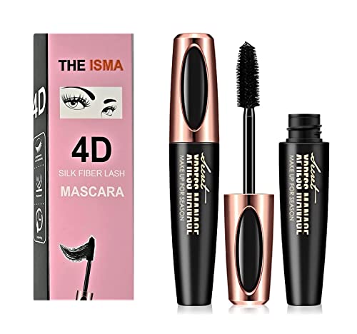 THE ISMA 4D Silk Fiber Lash Mascara Waterproof, Extra Long Lash Mascara and Thick, Long Lasting, Waterproof & Smudge-Proof Eyelashes von THE ISMA