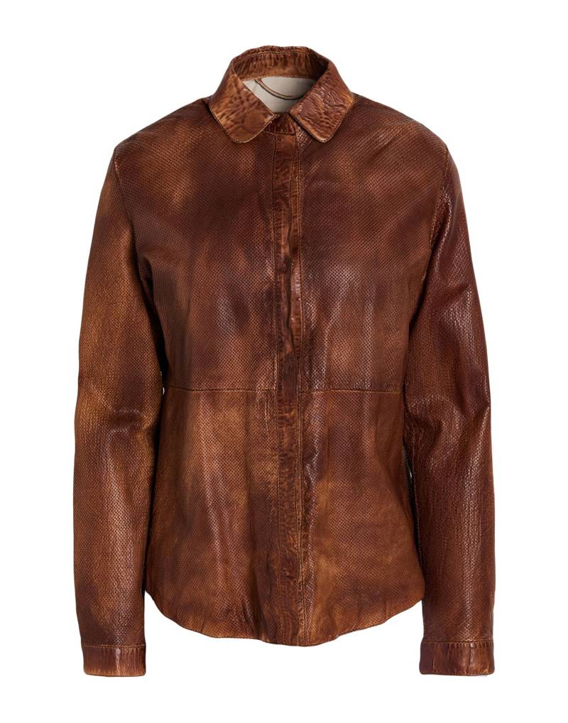 THE JACK AND JACKIE LEATHERS Hemd Damen Braun von THE JACK AND JACKIE LEATHERS