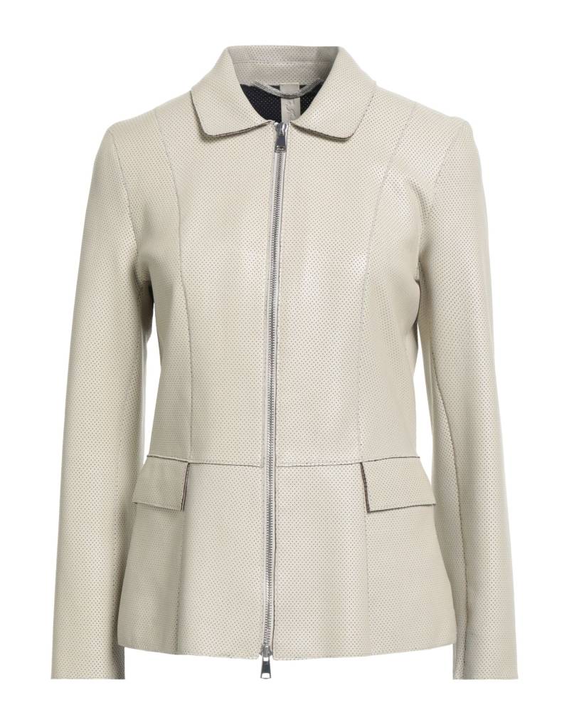 THE JACK AND JACKIE LEATHERS Jacke & Anorak Damen Beige von THE JACK AND JACKIE LEATHERS