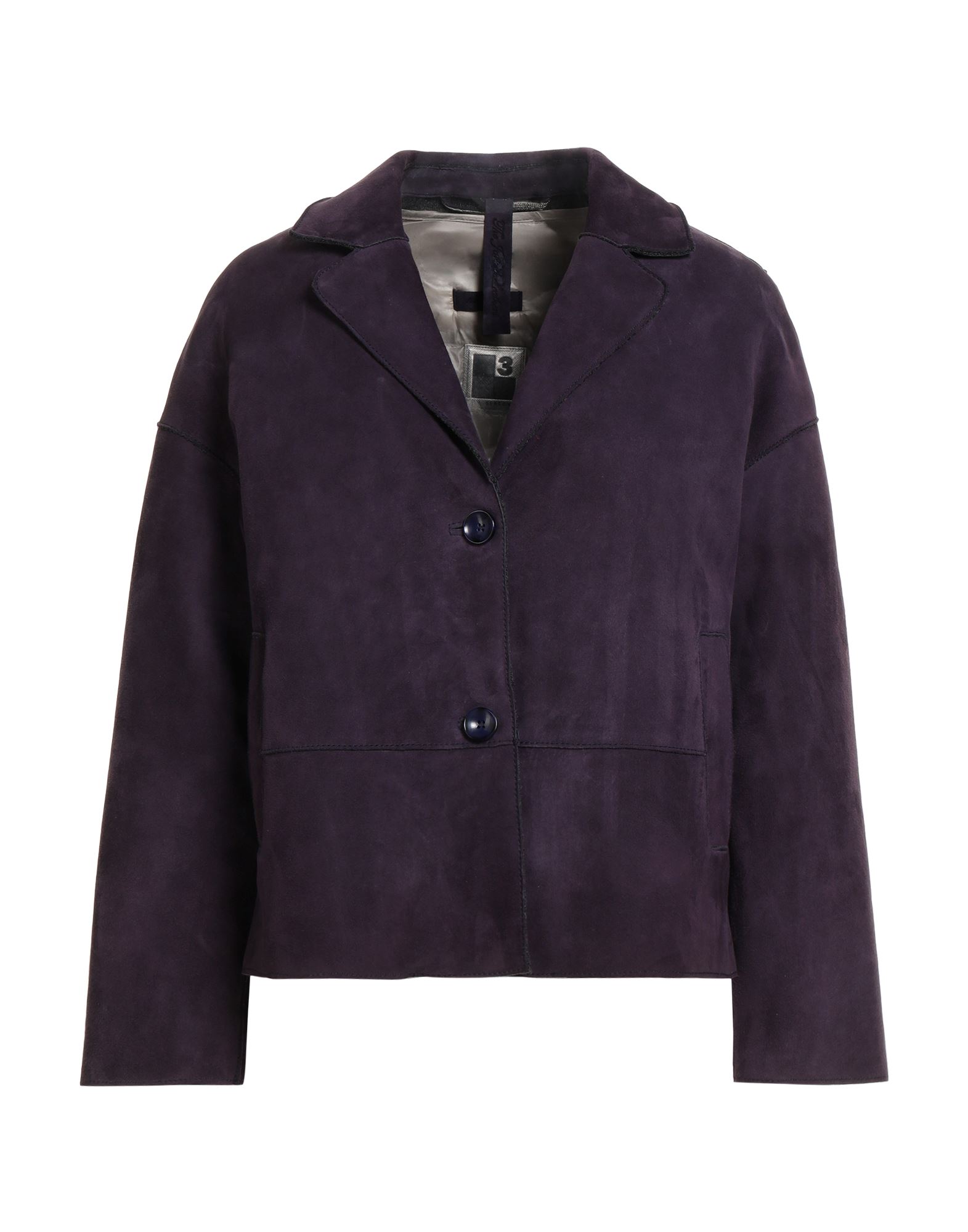 THE JACK AND JACKIE LEATHERS Jacke & Anorak Damen Dunkelviolett von THE JACK AND JACKIE LEATHERS