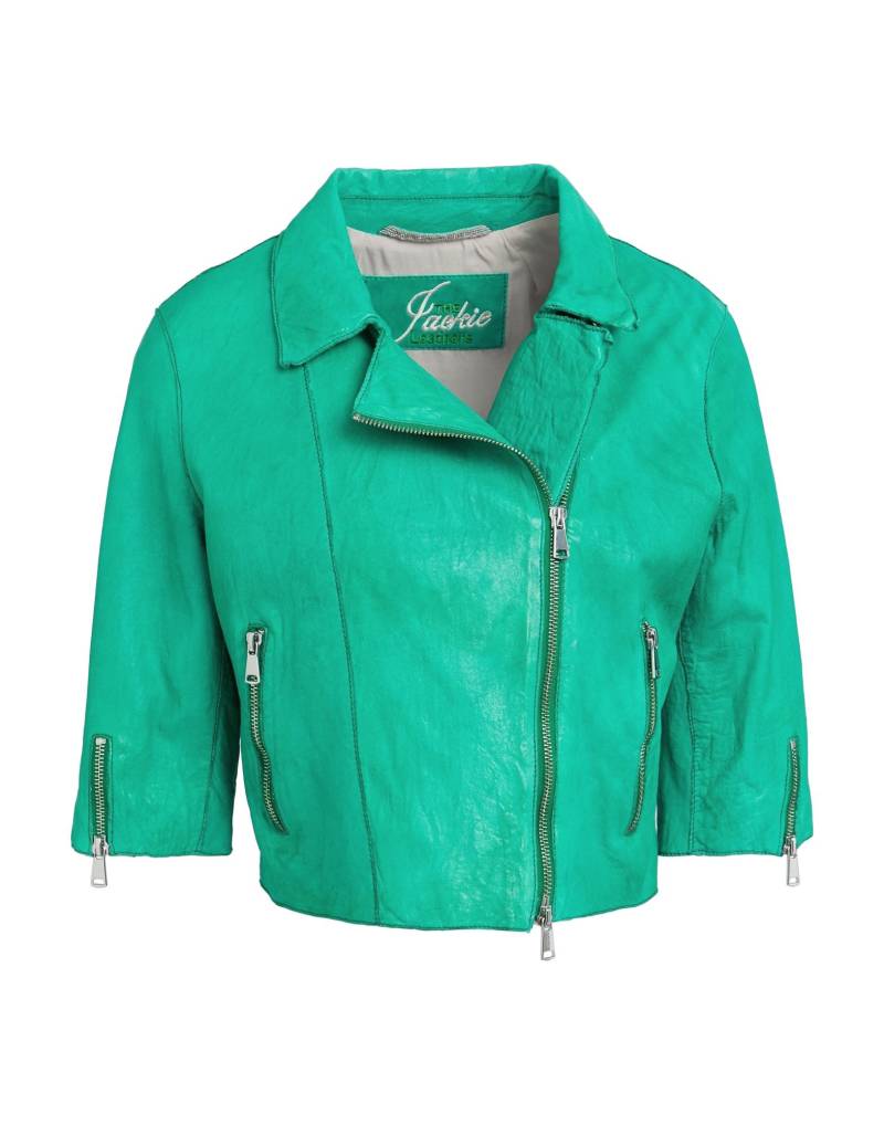 THE JACK AND JACKIE LEATHERS Jacke & Anorak Damen Smaragdgrün von THE JACK AND JACKIE LEATHERS