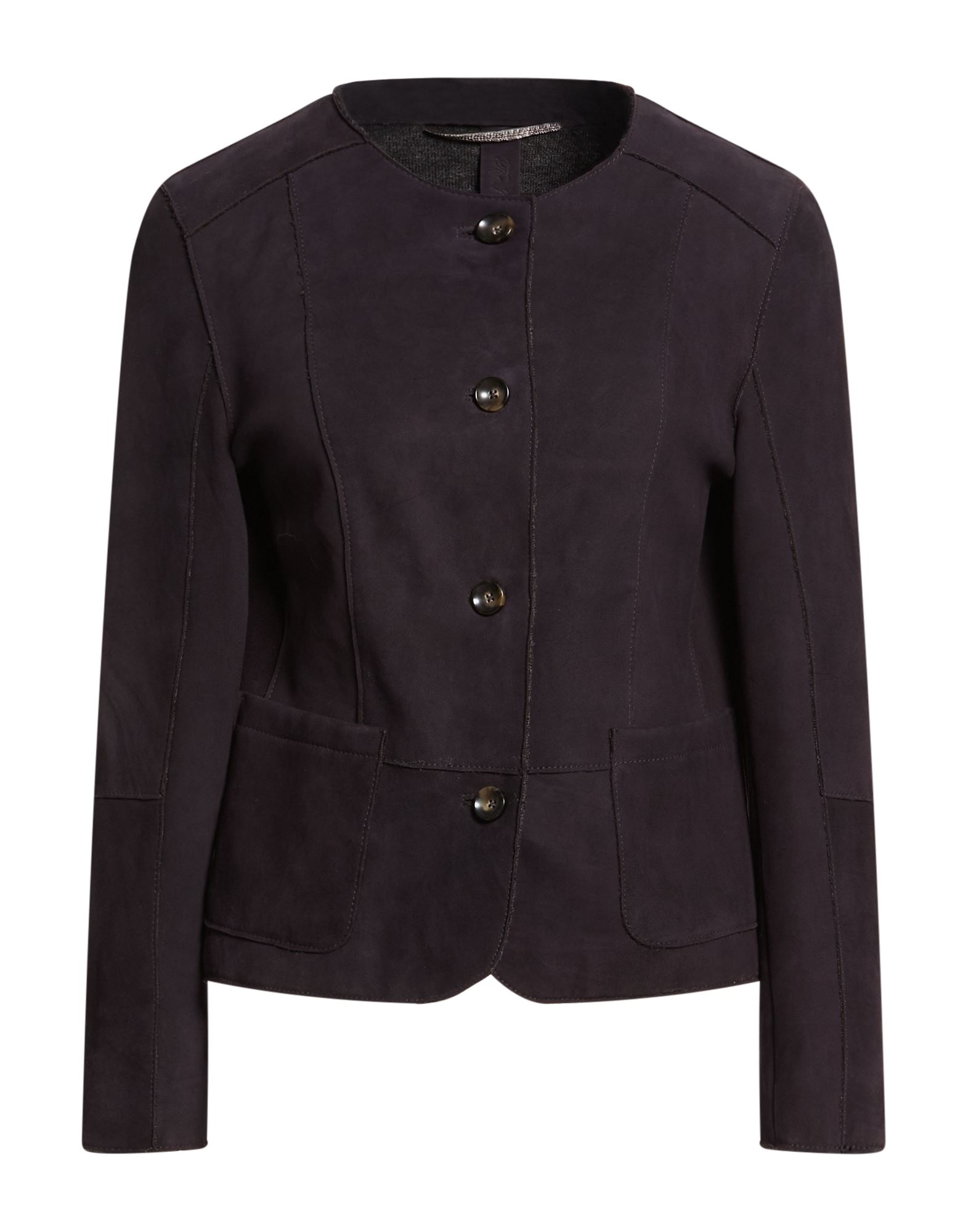 THE JACK AND JACKIE LEATHERS Jacke & Anorak Damen Violett von THE JACK AND JACKIE LEATHERS