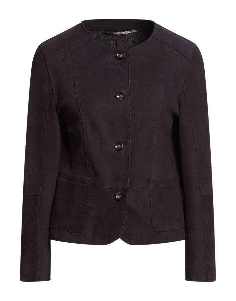 THE JACK AND JACKIE LEATHERS Jacke & Anorak Damen Violett von THE JACK AND JACKIE LEATHERS