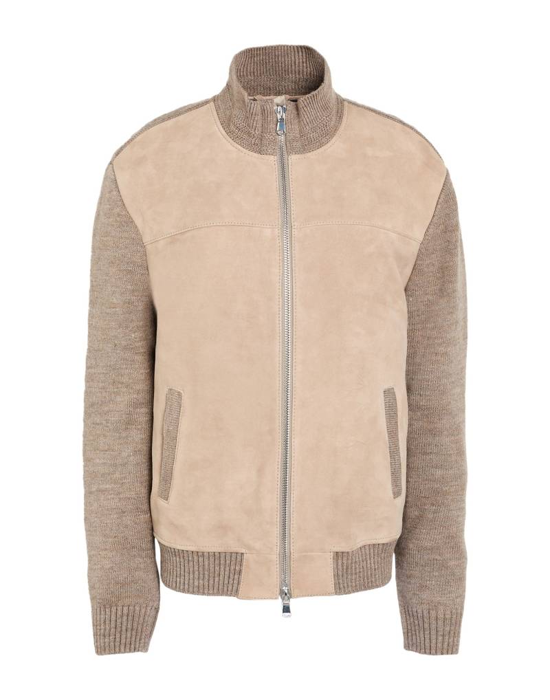 THE JACK AND JACKIE LEATHERS Jacke & Anorak Herren Beige von THE JACK AND JACKIE LEATHERS