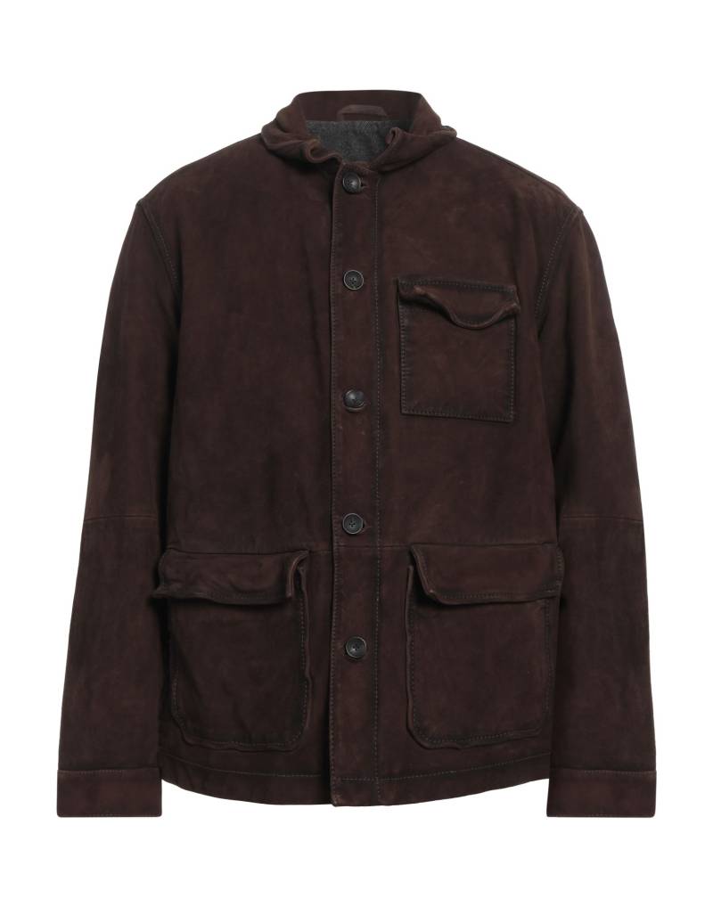 THE JACK AND JACKIE LEATHERS Jacke & Anorak Herren Braun von THE JACK AND JACKIE LEATHERS