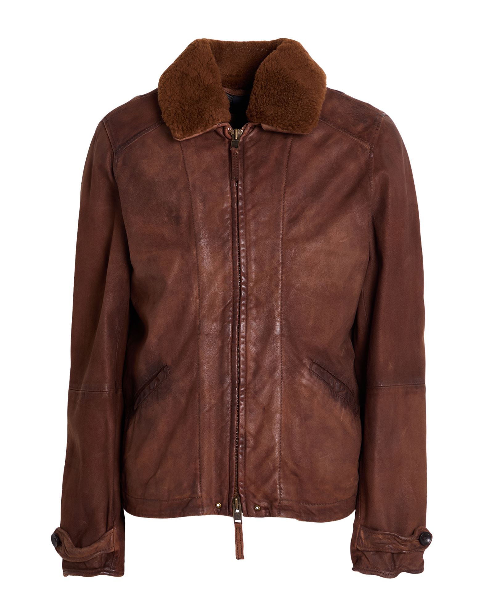 THE JACK AND JACKIE LEATHERS Jacke & Anorak Herren Braun von THE JACK AND JACKIE LEATHERS