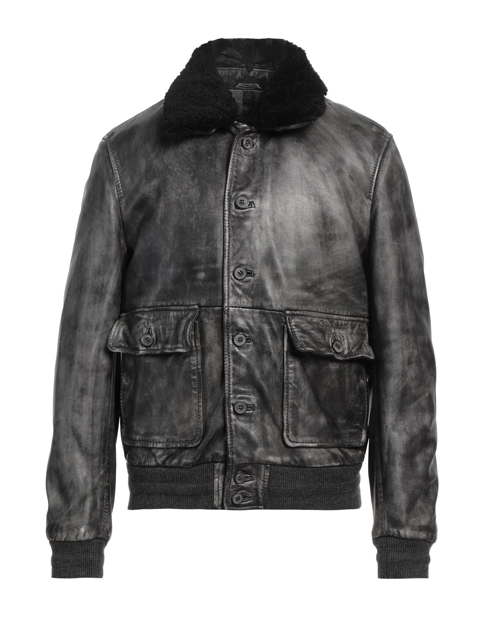THE JACK AND JACKIE LEATHERS Jacke & Anorak Herren Braungrau THE JACK AND JACKIE LEATHERS Jacke & Anorak Herren Braungrau von THE JACK AND JACKIE LEATHERS