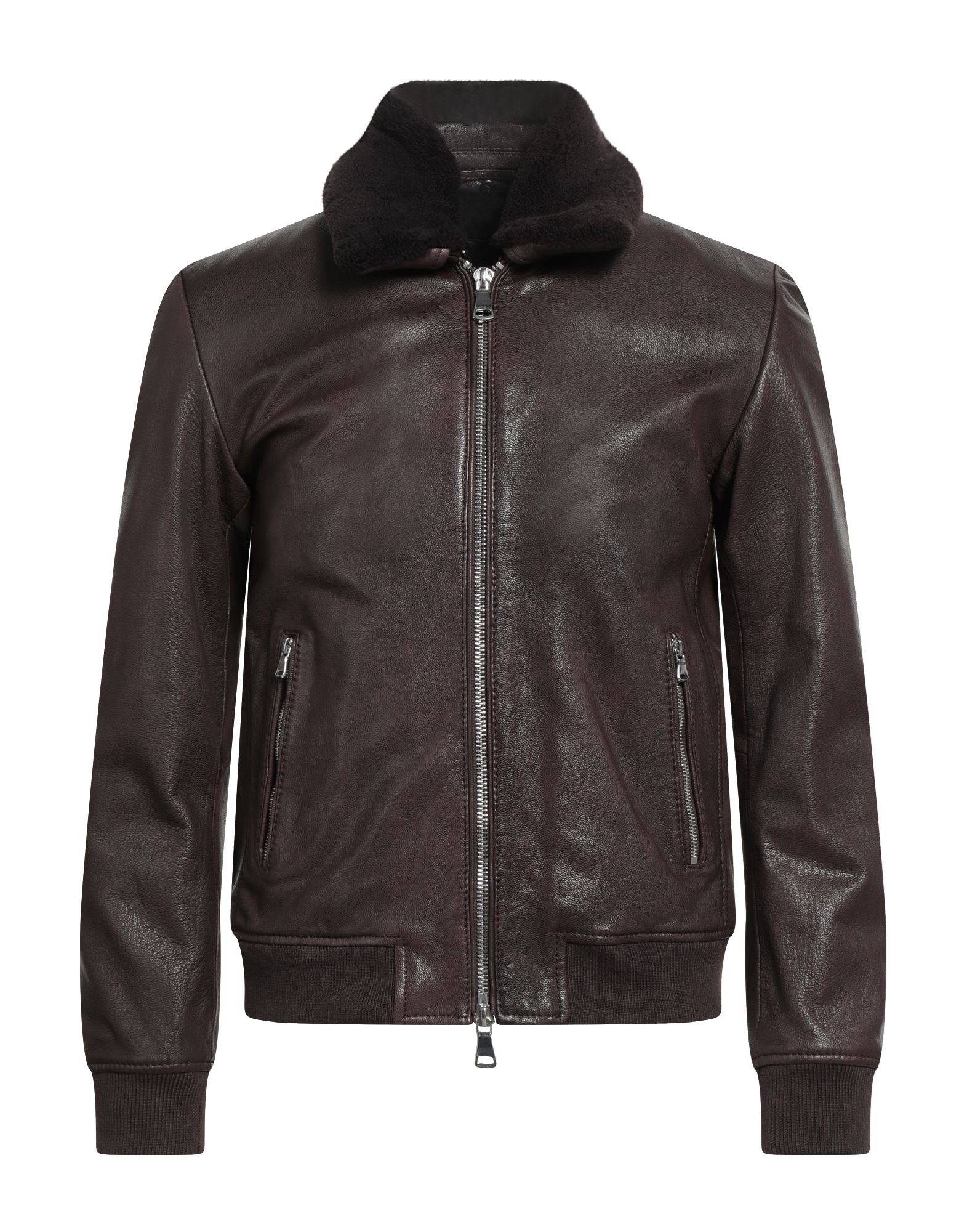 THE JACK AND JACKIE LEATHERS Jacke & Anorak Herren Dunkelbraun von THE JACK AND JACKIE LEATHERS