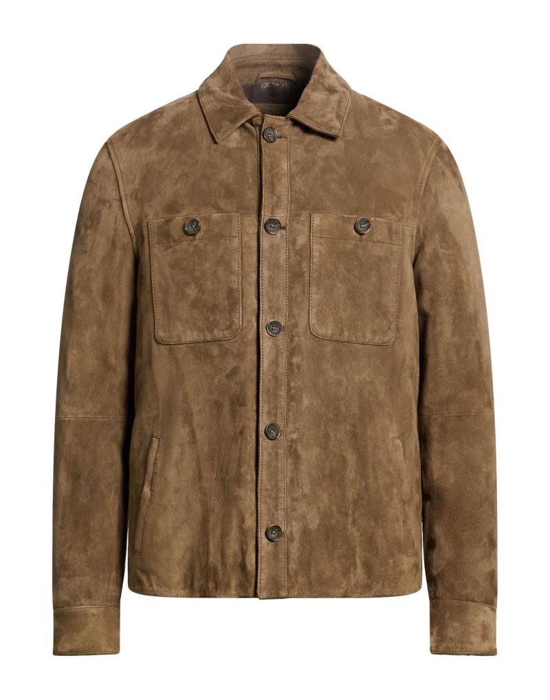 THE JACK AND JACKIE LEATHERS Jacke & Anorak Herren Khaki von THE JACK AND JACKIE LEATHERS