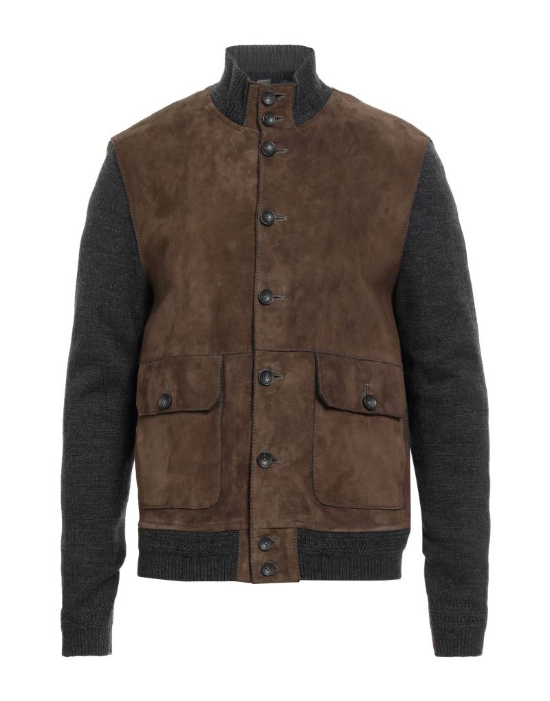 THE JACK AND JACKIE LEATHERS Jacke & Anorak Herren Khaki von THE JACK AND JACKIE LEATHERS