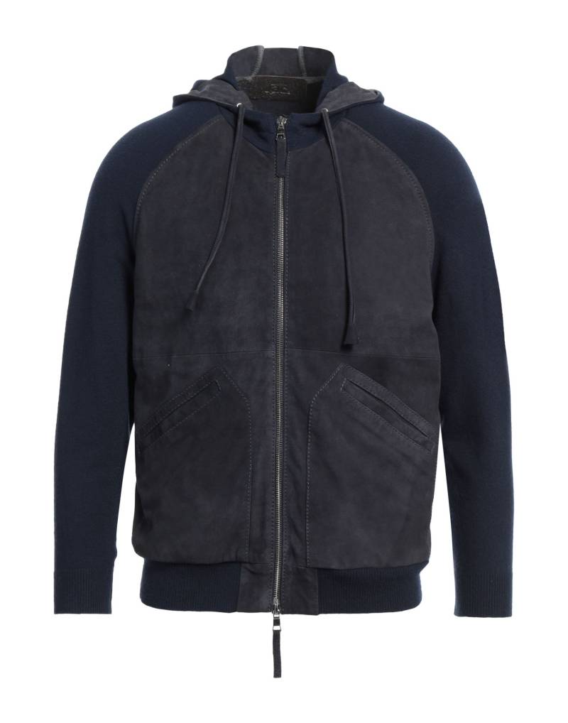 THE JACK AND JACKIE LEATHERS Jacke & Anorak Herren Marineblau von THE JACK AND JACKIE LEATHERS