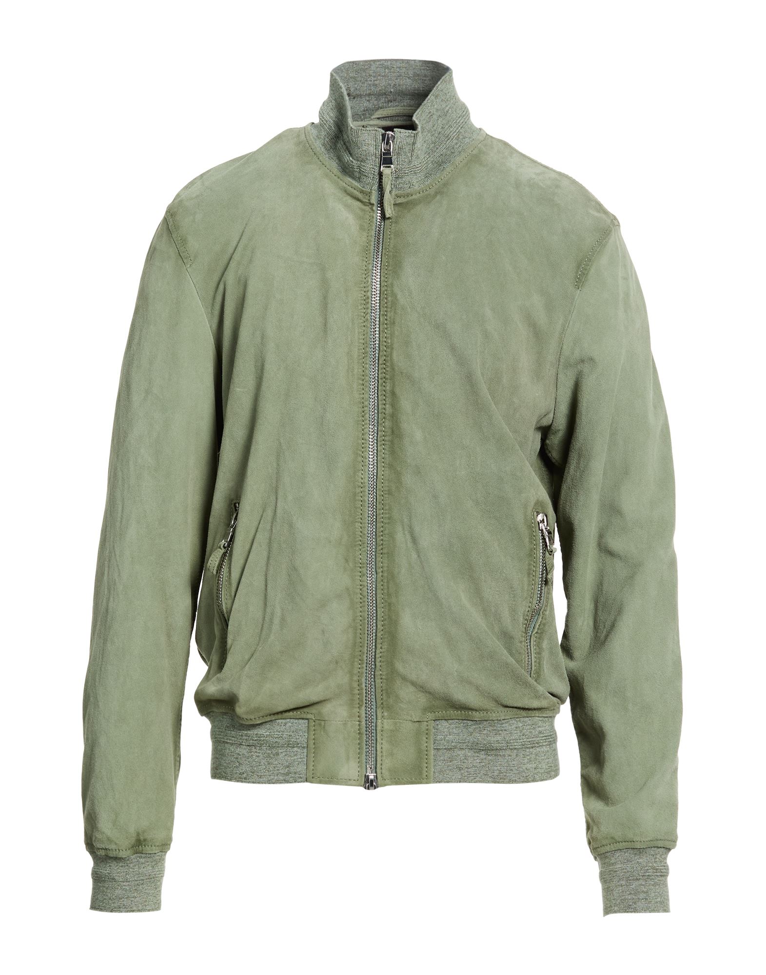 THE JACK AND JACKIE LEATHERS Jacke & Anorak Herren Salbeigrün von THE JACK AND JACKIE LEATHERS