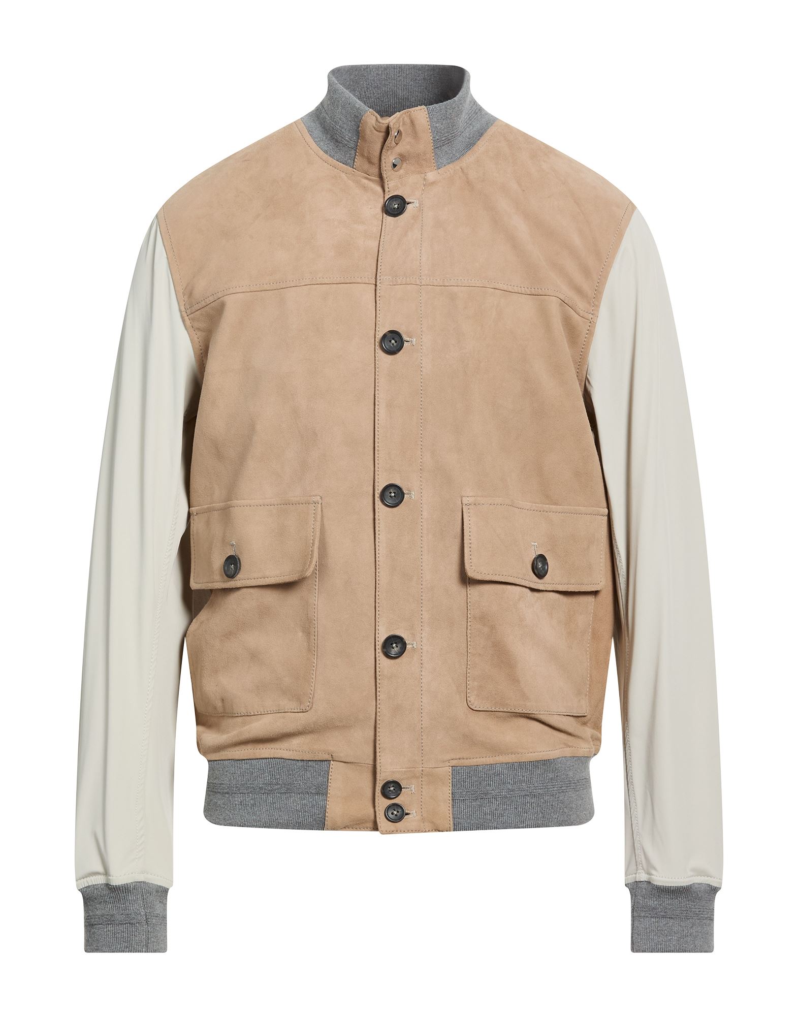 THE JACK AND JACKIE LEATHERS Jacke & Anorak Herren Sand von THE JACK AND JACKIE LEATHERS