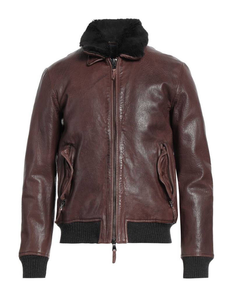 THE JACK AND JACKIE LEATHERS Jacke & Anorak Herren Schokobraun von THE JACK AND JACKIE LEATHERS