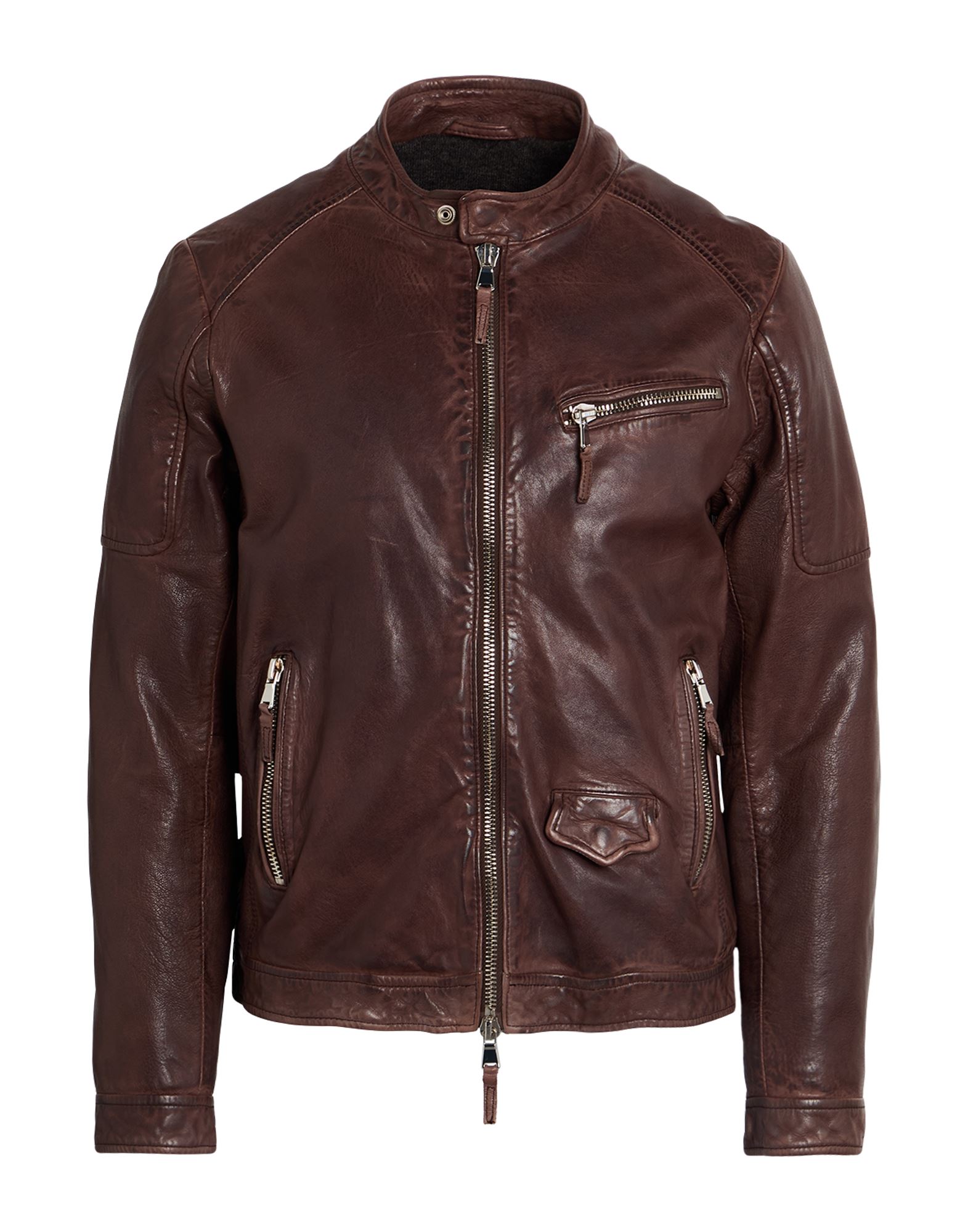 THE JACK AND JACKIE LEATHERS Jacke & Anorak Herren Schokobraun von THE JACK AND JACKIE LEATHERS