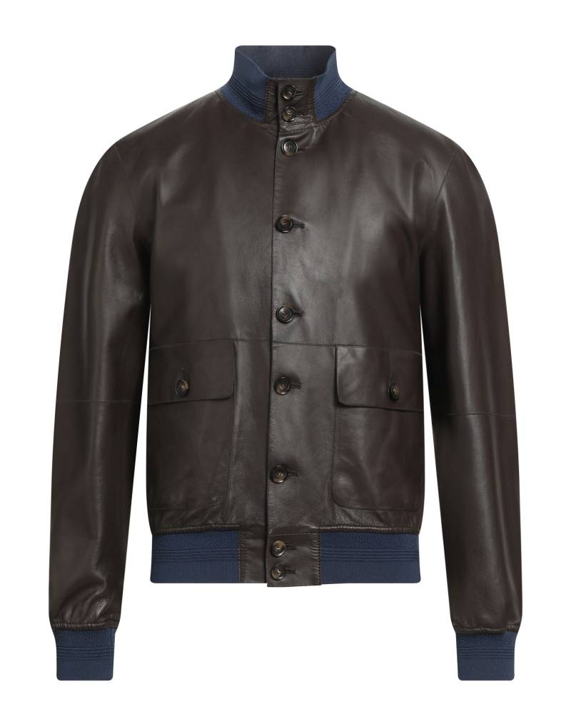 THE JACK LEATHERS Jacke & Anorak Herren Dunkelbraun von THE JACK LEATHERS