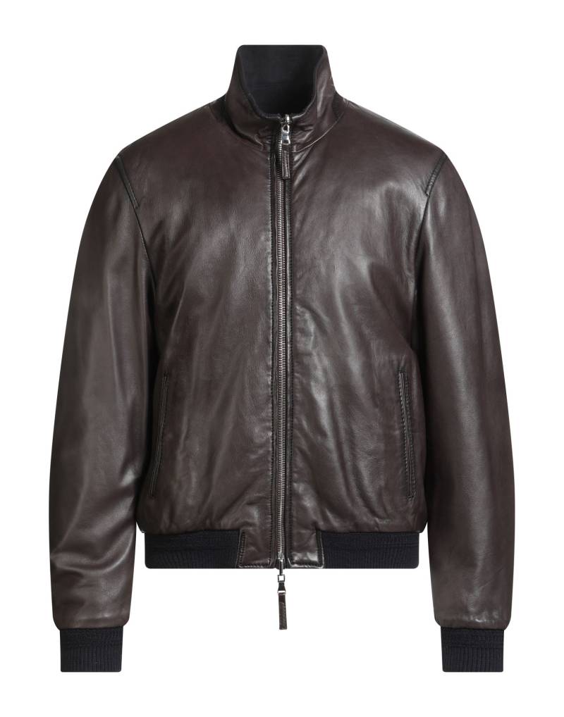 THE JACK LEATHERS Jacke & Anorak Herren Dunkelbraun von THE JACK LEATHERS