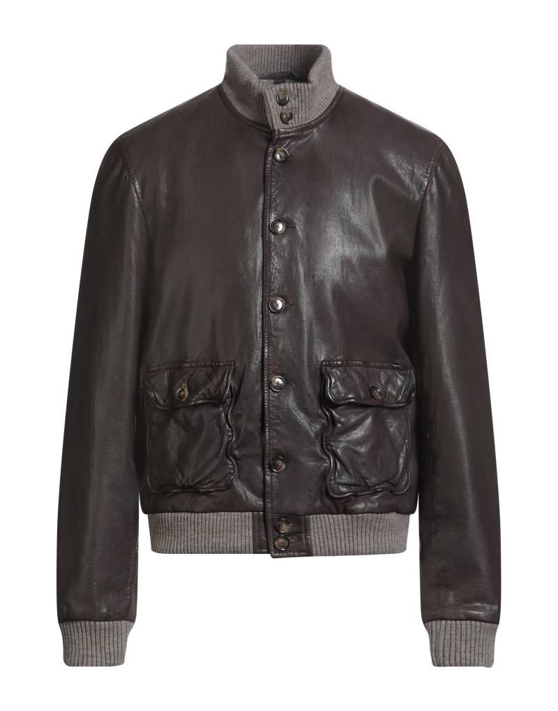 THE JACK LEATHERS Jacke & Anorak Herren Schokobraun von THE JACK LEATHERS