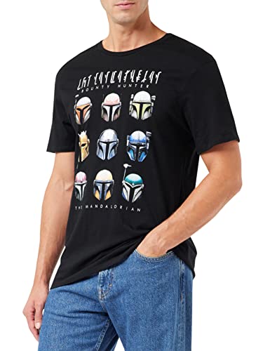 Star Wars Herren The Mandalorian T-Shirt, Schwarz, L von Star Wars