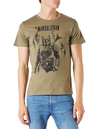 Star Wars Herren The Mandalorian T-Shirt, weiß, M von Star Wars