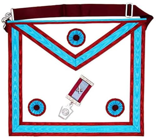 Die Freimaurer-Kollektion – Mark Degree Master Mason-Schürze – bequem über viele Stunden zu tragen – hochwertige Freimaurer-Geschenke für Männer von THE MASONIC COLLECTION