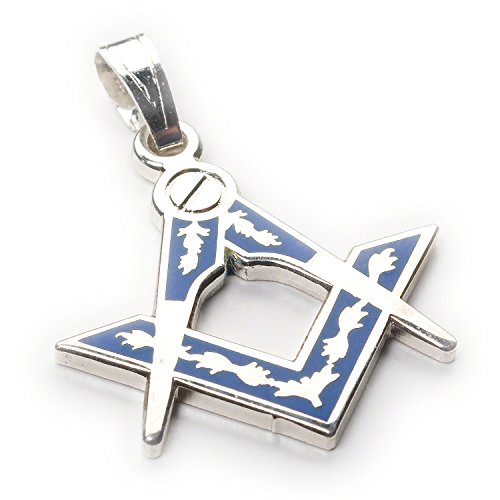 THE MASONIC COLLECTION Damen-Freimaurer-Anhänger mit Quadrat und Kompass – vernickelt – Lieferung in Samtbeutel – ideales Freimaurer-Geschenk für Frauen, Alle von THE MASONIC COLLECTION