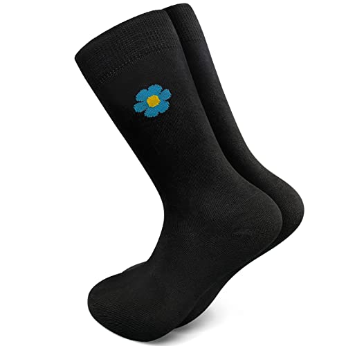 THE MASONIC COLLECTION Herren Freimaurer-Kleid, lässiges Geschenk, atmungsaktive Baumwolle, schwarz, mit Vergissmein-Knoten-Socken, Schwarz, 9/11 von THE MASONIC COLLECTION