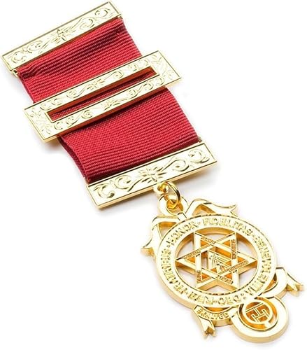 The Masonic Collection Royal Arch Principals Brustschmuck – Standard/große Größe – Premium-Gold-Finish – Lieferung in transparenter Schmuck-Brieftasche – hochwertiges Freimaurer-Geschenk für Männer, von THE MASONIC COLLECTION