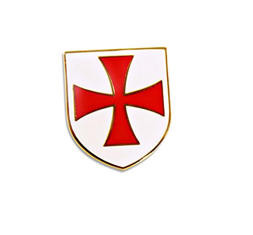 The Masonic Collection - Tempelritter-Abzeichen – vergoldet – leicht und Clutch-Anstecknadel – ein perfektes Freimaurer-Geschenk für Männer, Metall von THE MASONIC COLLECTION