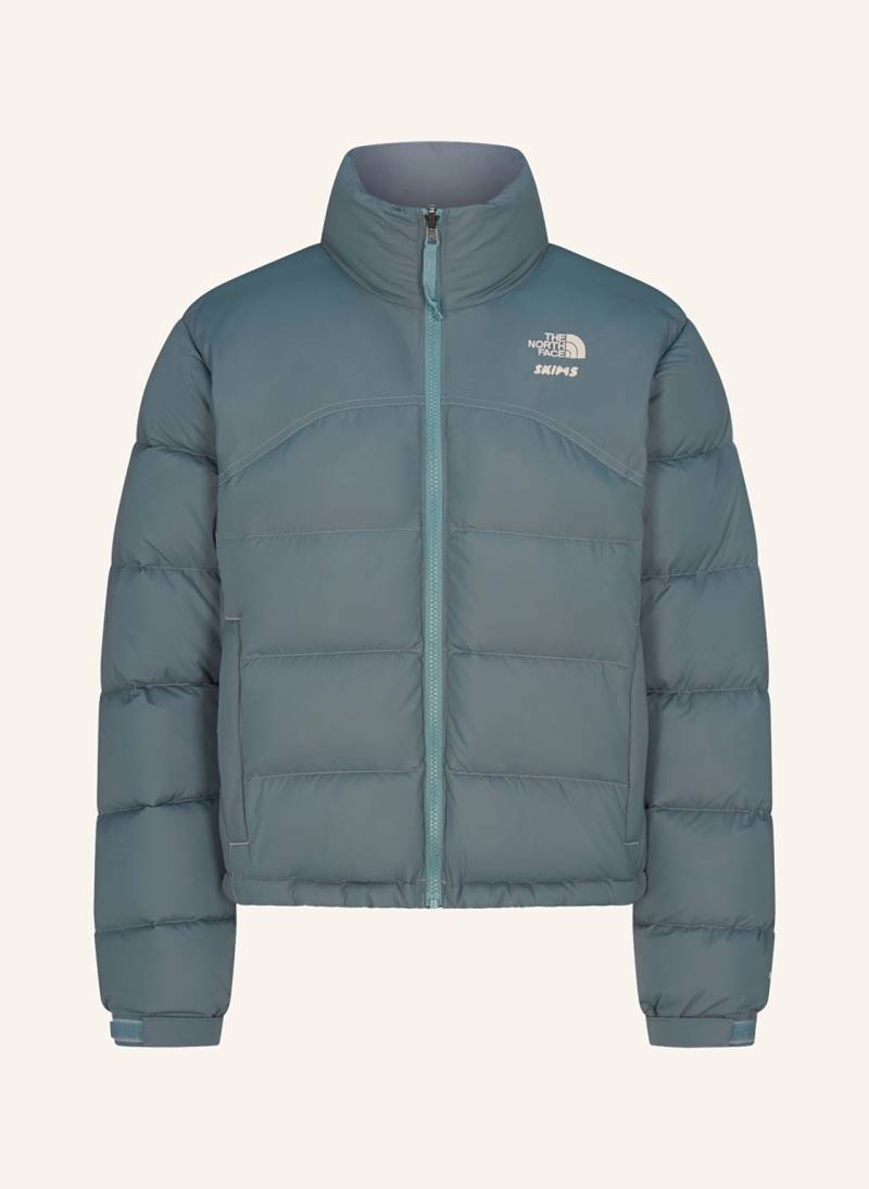 The North Face X Skims Daunenjacke Tnf X Project K 2000 Retro Shrunken Nuptse blau von THE NORTH FACE x SKIMS