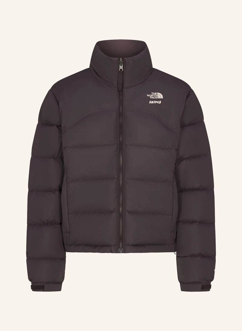 The North Face X Skims Daunenjacke Tnf X Project K 2000 Retro Shrunken Nuptse braun von THE NORTH FACE x SKIMS