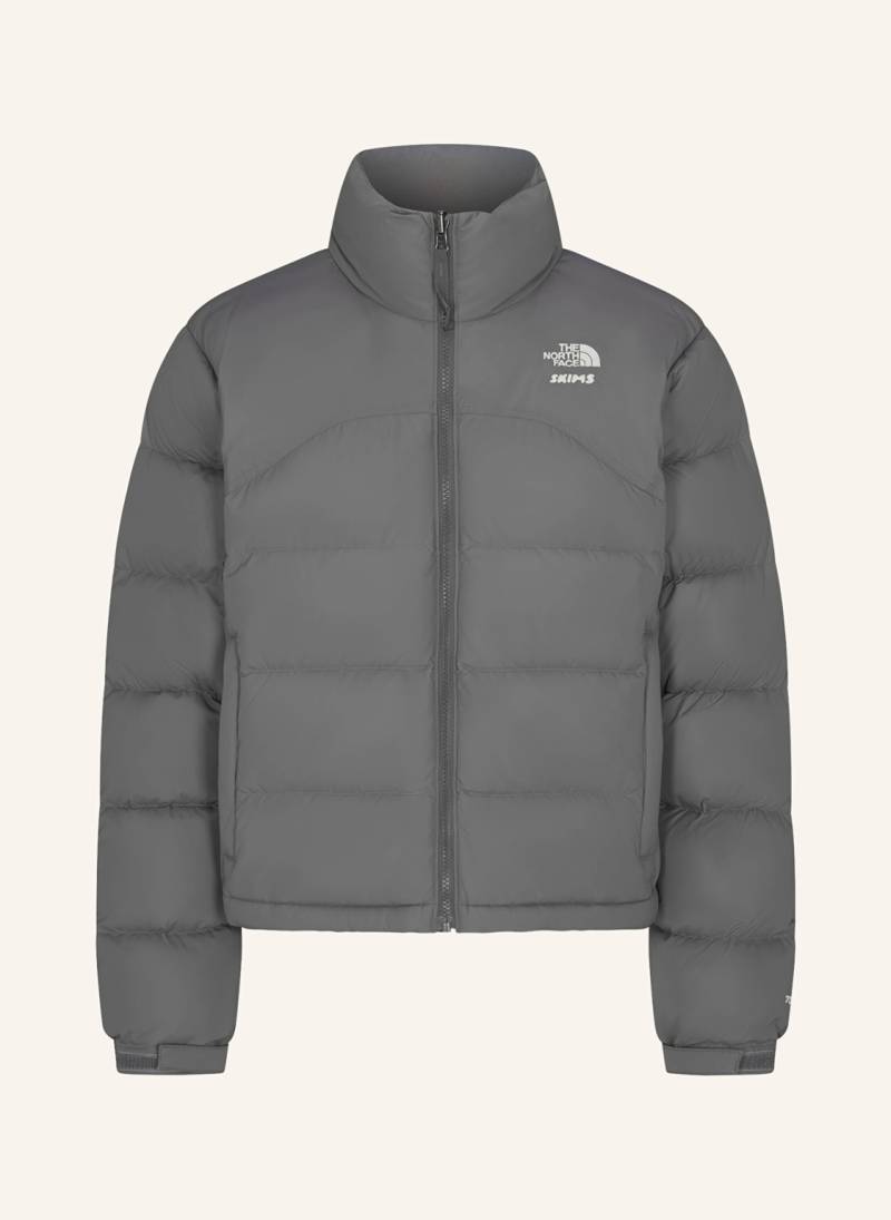 The North Face X Skims Daunenjacke Tnf X Project K 2000 Retro Shrunken Nuptse grau von THE NORTH FACE x SKIMS