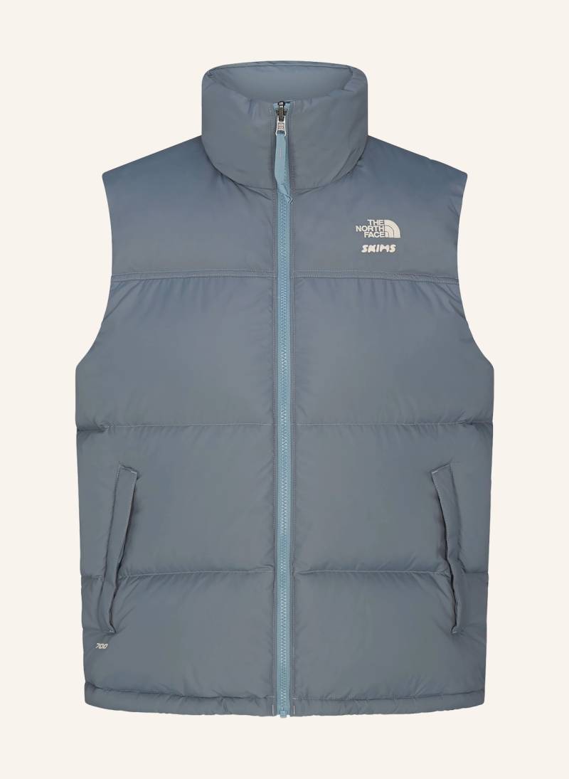 The North Face X Skims Daunenweste Tnf X Project K Nuptse blau von THE NORTH FACE x SKIMS