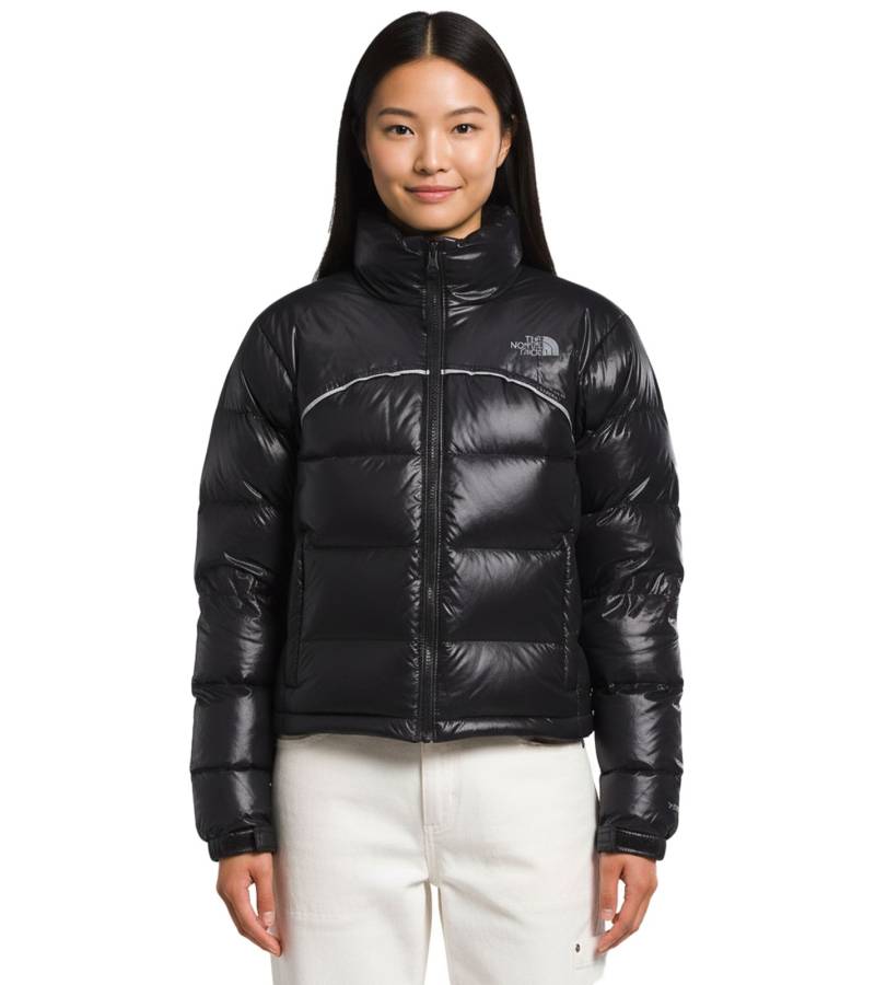 THE NORTH FACE 2000 Retro Nuptse Damen Daunen-Jacke mit 700er-Füllung aus recycelten Daunen Stepp-Jacke NF0A831FJK3 Schwarz von THE NORTH FACE