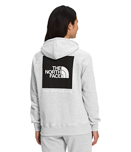 THE NORTH FACE Box NSE Pullover Damen Hoodie, TNF Light Grey Heather/TNF Black, 46 von THE NORTH FACE