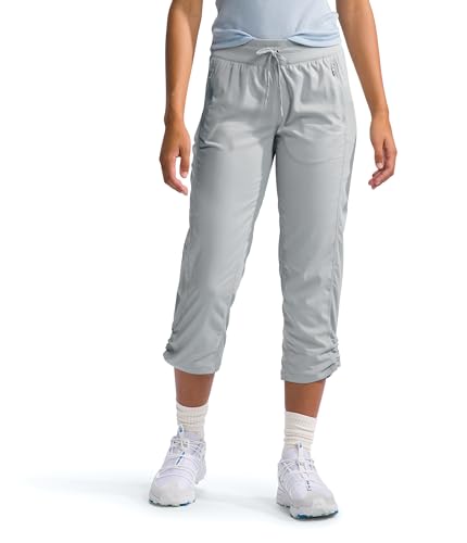 THE NORTH FACE Damen Aphrodite Motion Caprihose (Standard und Übergröße), Grau (High Rise Grey), Groß von THE NORTH FACE