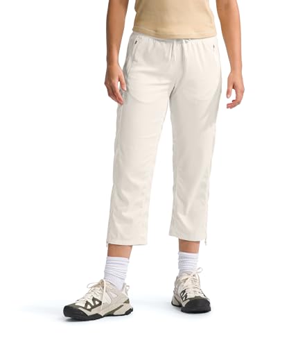 THE NORTH FACE Damen Aphrodite Motion Caprihose (Standard und Übergröße), White Dune, Groß von THE NORTH FACE