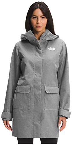 THE NORTH FACE Damen City Breeze Regenparka II (Standard und Übergröße), TNF Medium Grey Heather, M von THE NORTH FACE