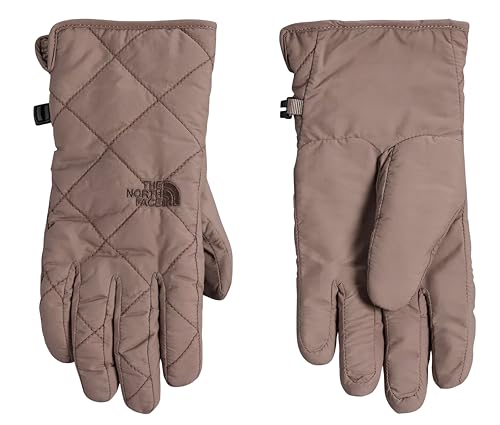 THE NORTH FACE Damen Rosie Quilt Fleece gefütterte Handschuhe, dunkles Taupe, Medium von THE NORTH FACE