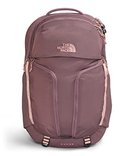 THE NORTH FACE Damen Surge Commuter Laptop Rucksack, Fawn Grey/Pink Moss, One Size von THE NORTH FACE