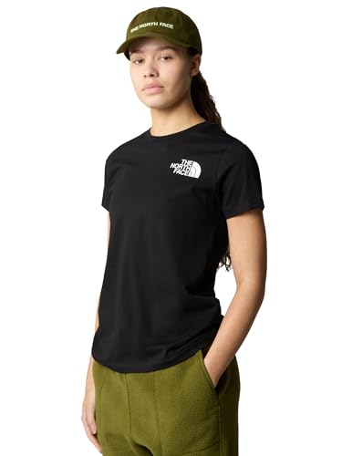 THE NORTH FACE - Damen Half Dome T-Shirt - Slim Fit T-Shirt Kurzarm - TNF Black, L von THE NORTH FACE